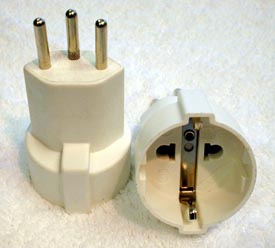 SWZ-E international plug adapter — Switzerland