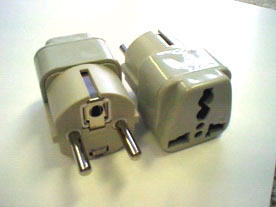 EUR-U international plug adapter — Continental Europe