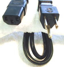 USA-S power cord — North America, parts of So. America